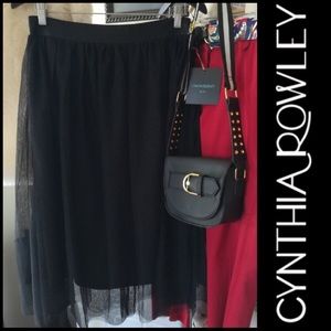 SALECynthia Rowley tutu skirt w/sheer overlay